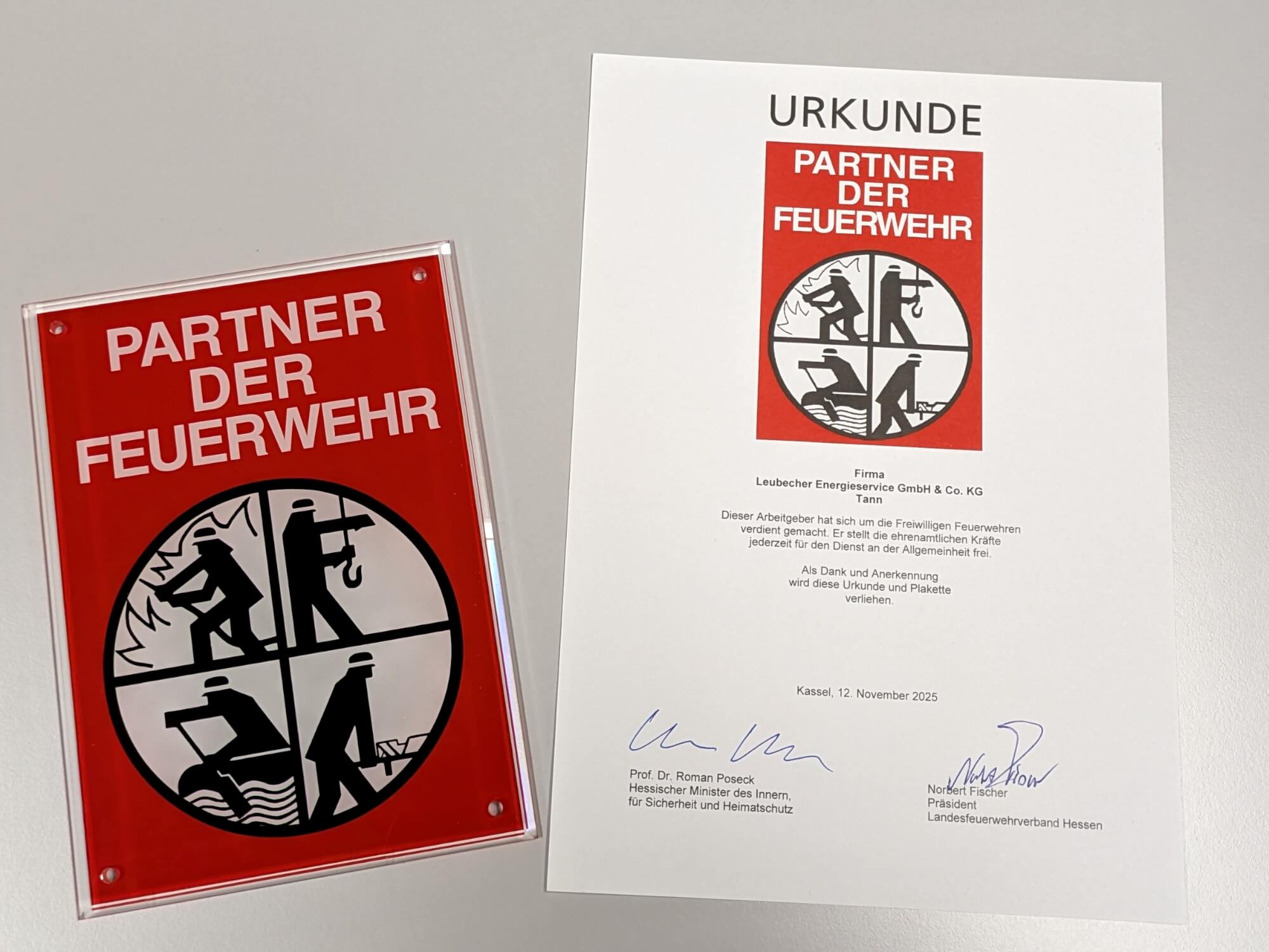 Feuerwehrurkunde